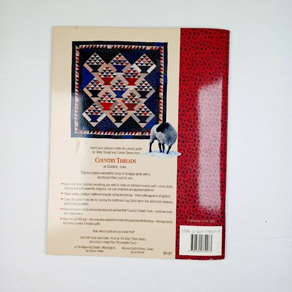 Vtg Country Threads Garner Iowa USA Quilt Shop Series Mary Tendall Connie Tesene - Picture 12 of 12